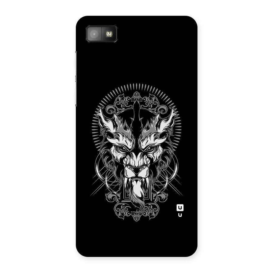 Pencil Art Lion Illustration Back Case for Blackberry Z10