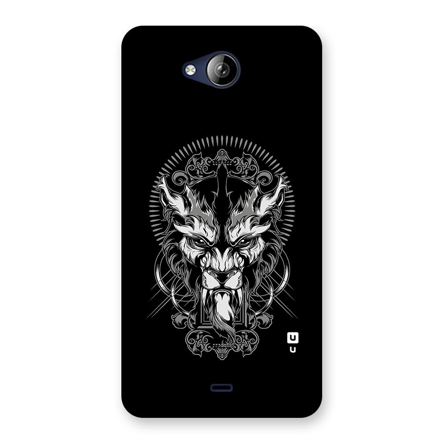 Pencil Art Lion Illustration Back Case for Canvas Play Q355