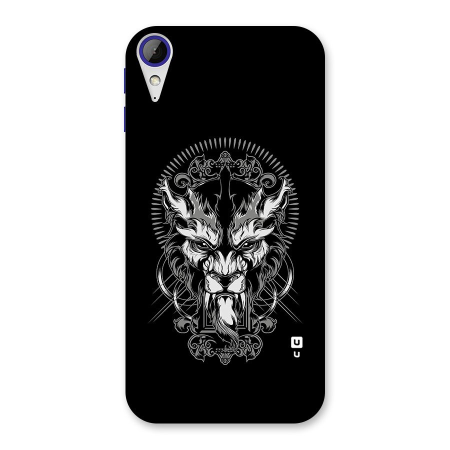 Pencil Art Lion Illustration Back Case for Desire 830