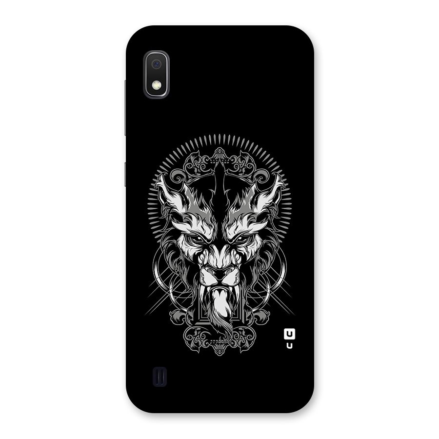 Pencil Art Lion Illustration Back Case for Galaxy A10