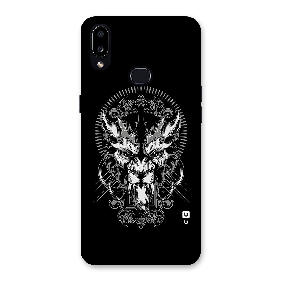 Pencil Art Lion Illustration Back Case for Galaxy A10s