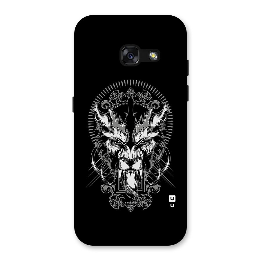 Pencil Art Lion Illustration Back Case for Galaxy A3 (2017)