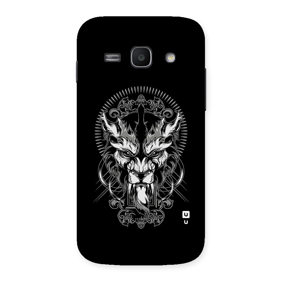 Pencil Art Lion Illustration Back Case for Galaxy Ace 3