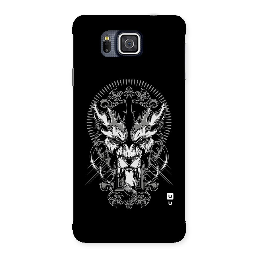 Pencil Art Lion Illustration Back Case for Galaxy Alpha