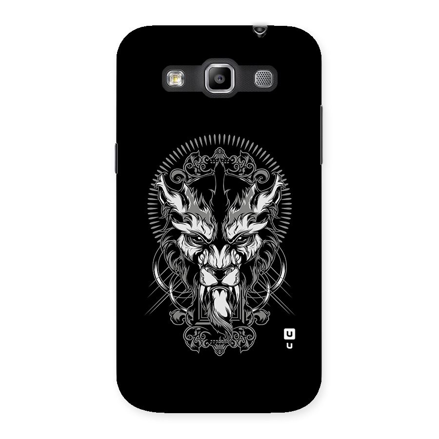 Pencil Art Lion Illustration Back Case for Galaxy Grand Quattro