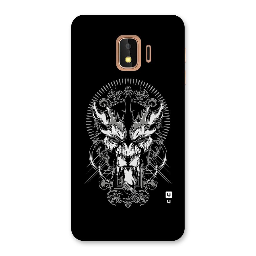 Pencil Art Lion Illustration Back Case for Galaxy J2 Core