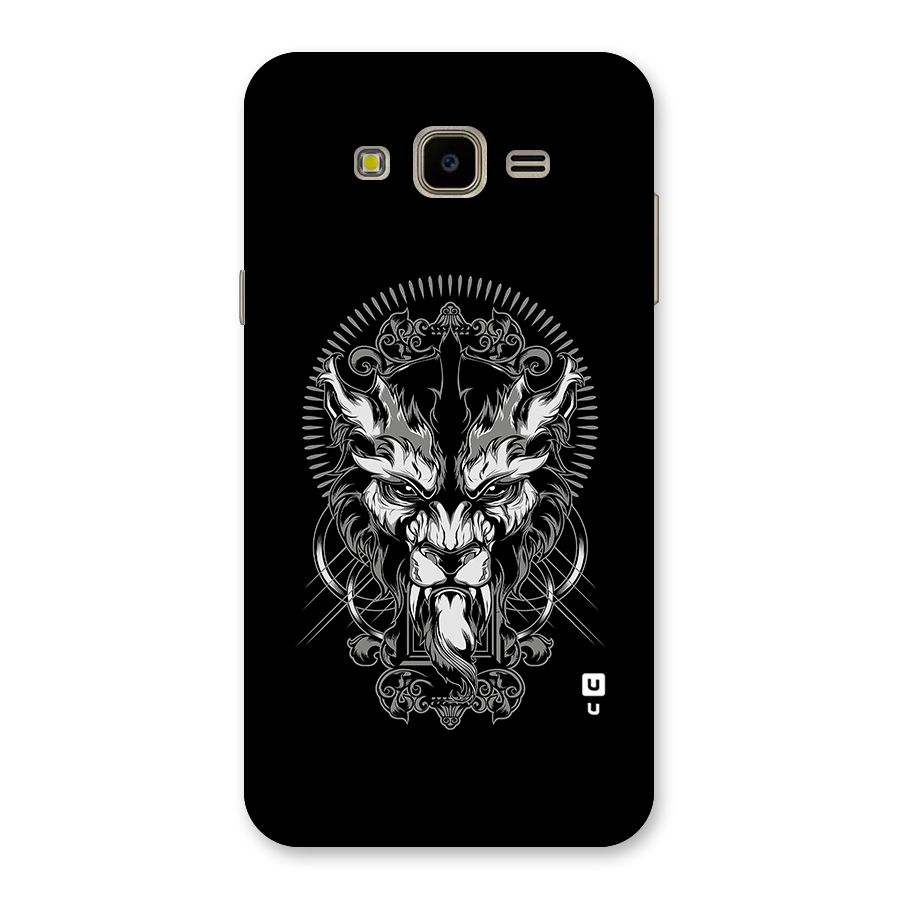 Pencil Art Lion Illustration Back Case for Galaxy J7 Nxt