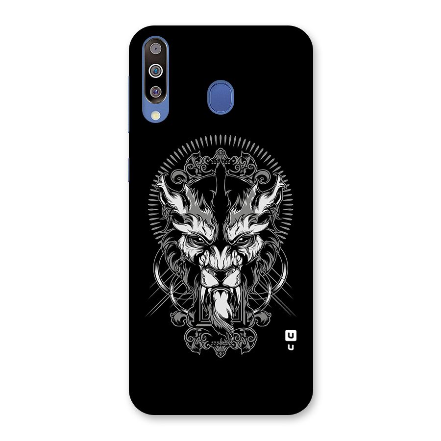 Pencil Art Lion Illustration Back Case for Galaxy M30