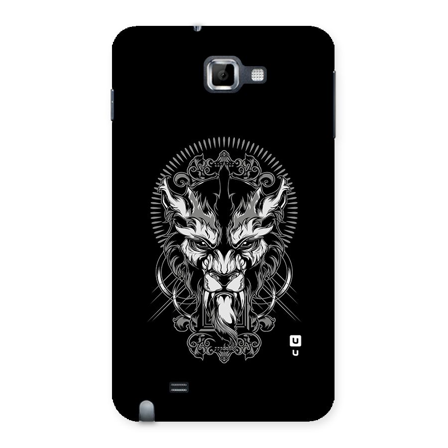 Pencil Art Lion Illustration Back Case for Galaxy Note