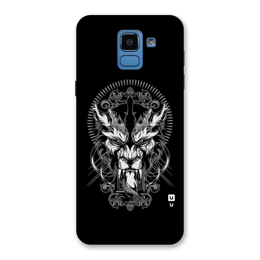 Pencil Art Lion Illustration Back Case for Galaxy On6