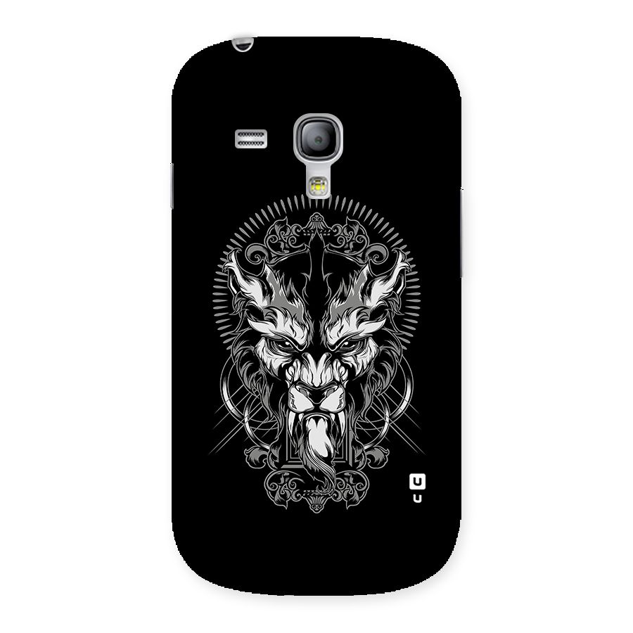 Pencil Art Lion Illustration Back Case for Galaxy S3 Mini