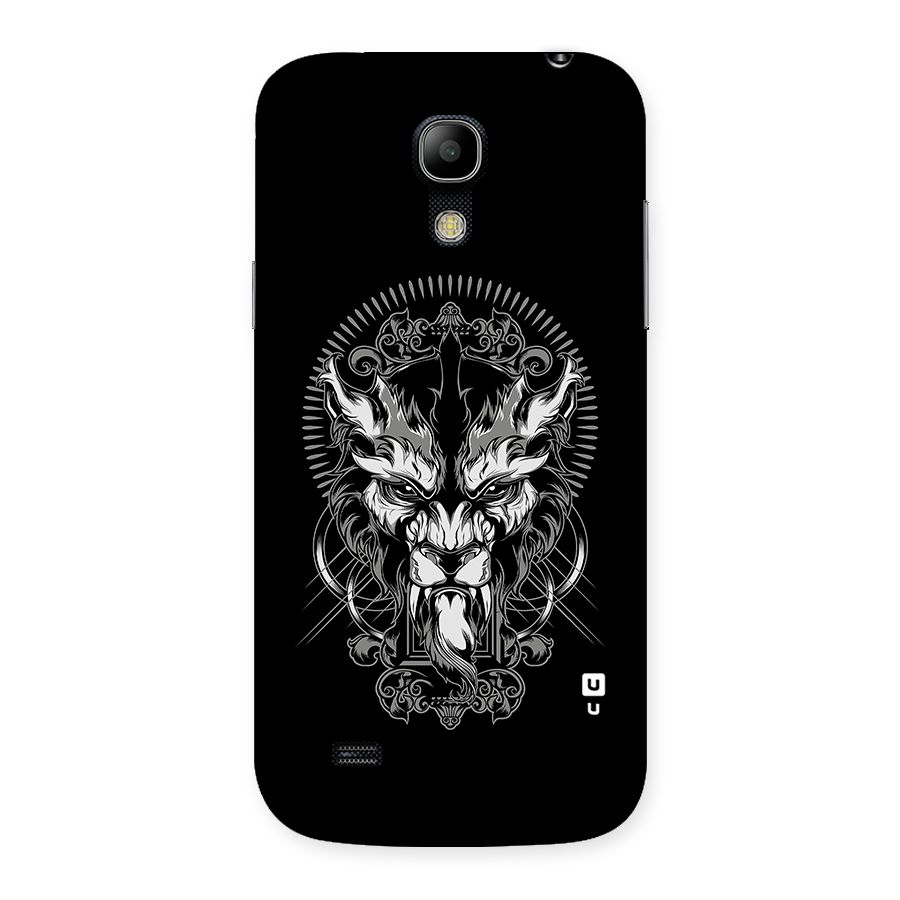 Pencil Art Lion Illustration Back Case for Galaxy S4 Mini