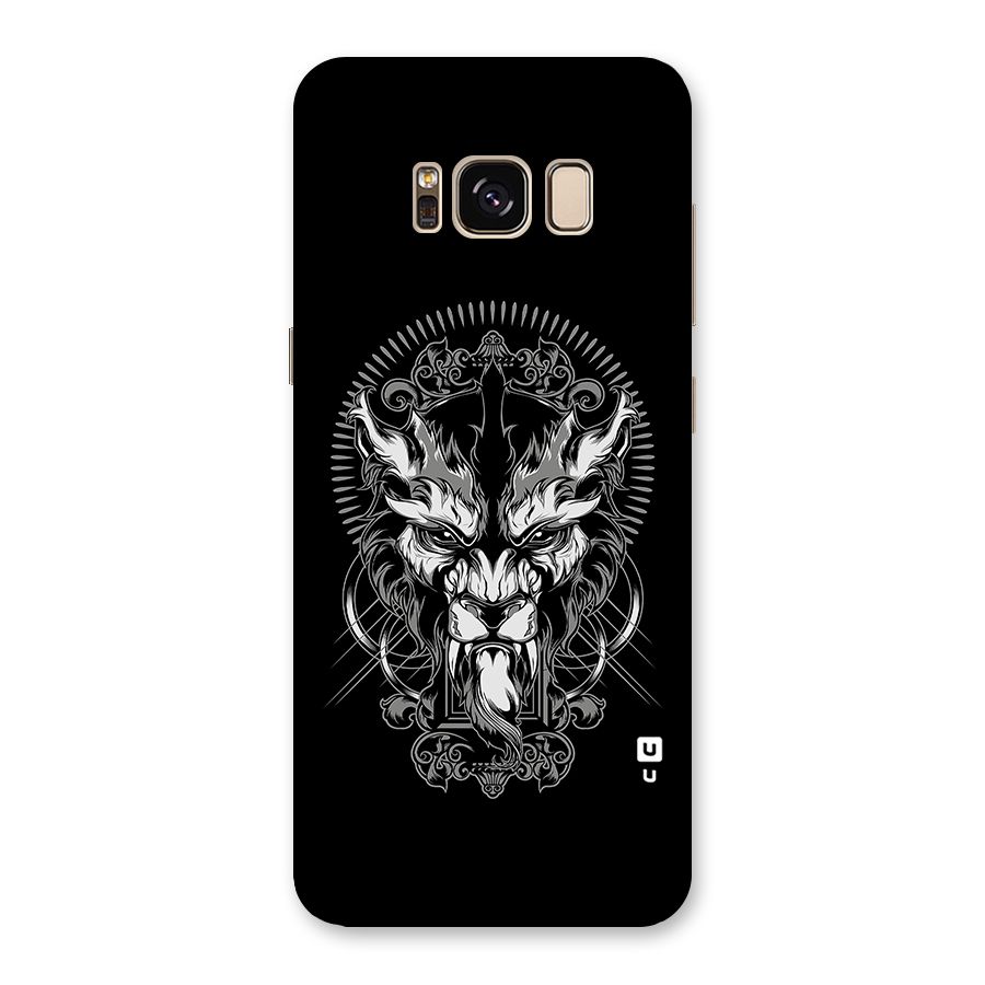 Pencil Art Lion Illustration Back Case for Galaxy S8