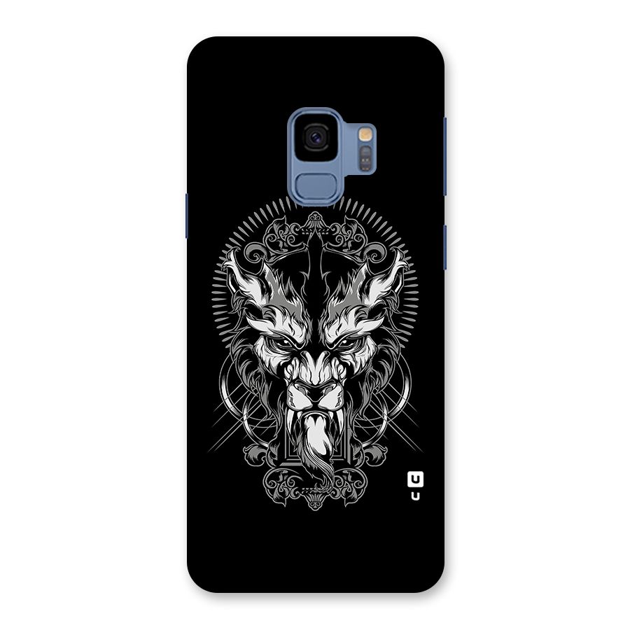 Pencil Art Lion Illustration Back Case for Galaxy S9