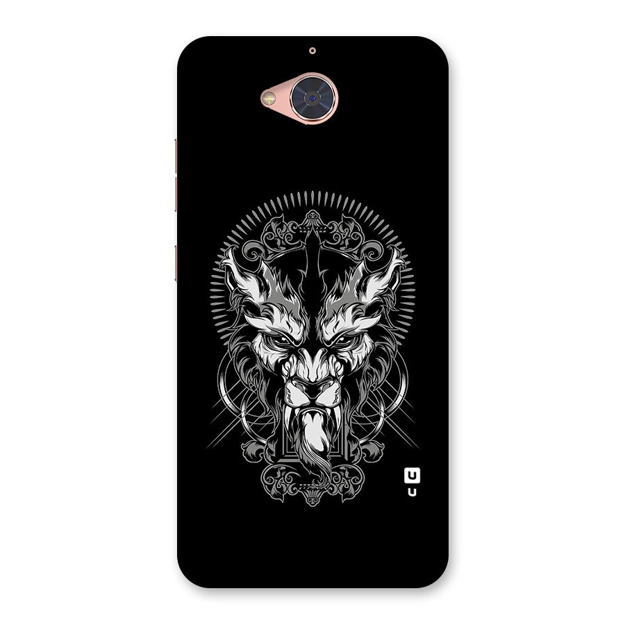 Pencil Art Lion Illustration Back Case for Gionee S6 Pro