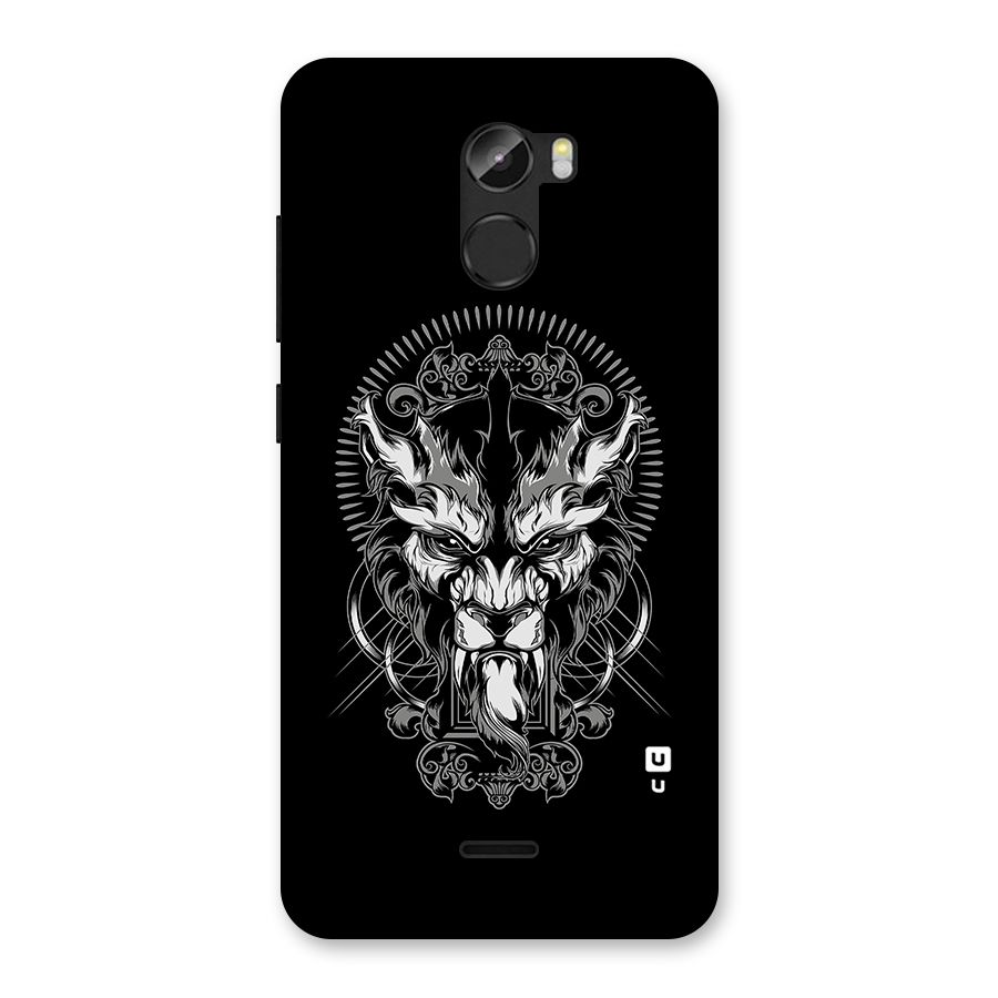 Pencil Art Lion Illustration Back Case for Gionee X1