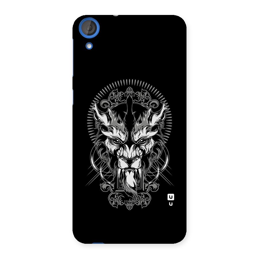 Pencil Art Lion Illustration Back Case for HTC Desire 820