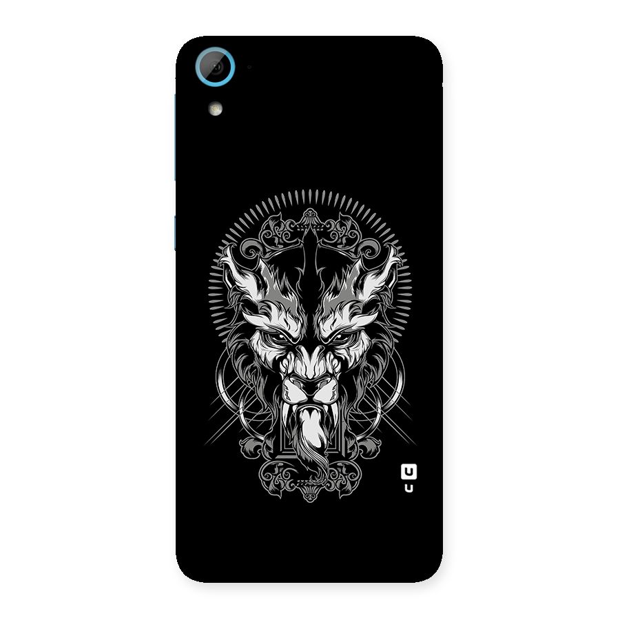 Pencil Art Lion Illustration Back Case for HTC Desire 826