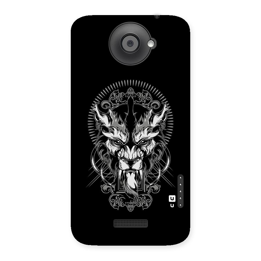 Pencil Art Lion Illustration Back Case for HTC One X