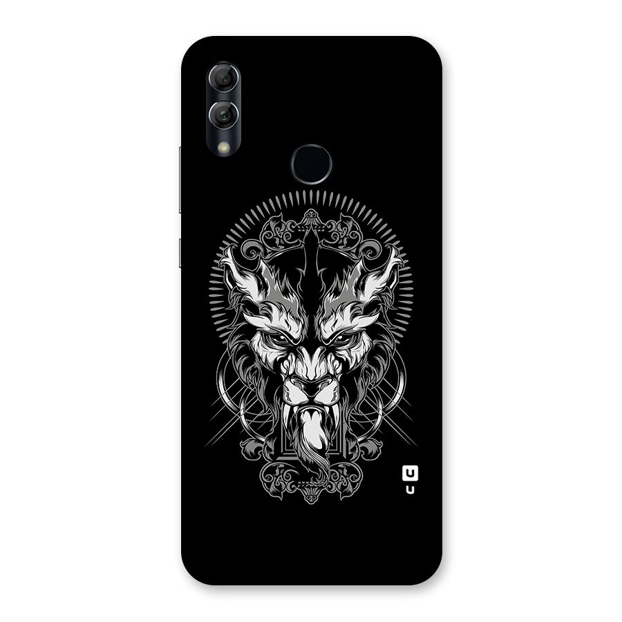 Pencil Art Lion Illustration Back Case for Honor 10 Lite