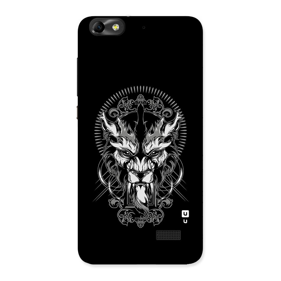 Pencil Art Lion Illustration Back Case for Honor 4C