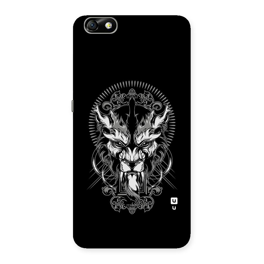 Pencil Art Lion Illustration Back Case for Honor 4X