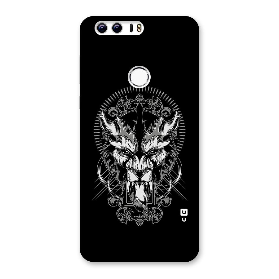 Pencil Art Lion Illustration Back Case for Honor 8