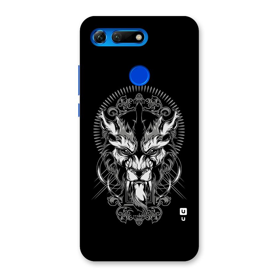 Pencil Art Lion Illustration Back Case for Honor View 20