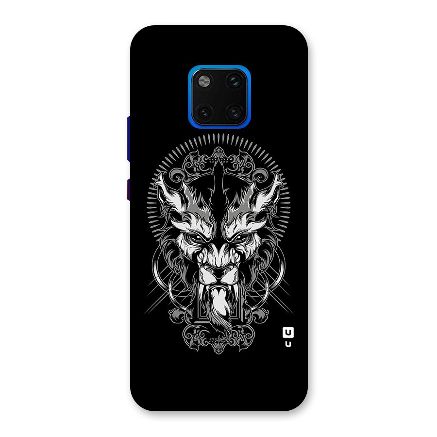 Pencil Art Lion Illustration Back Case for Huawei Mate 20 Pro