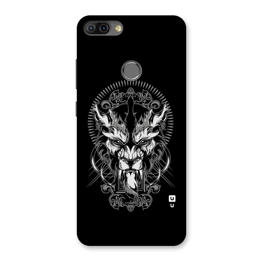 Pencil Art Lion Illustration Back Case for Infinix Hot 6 Pro