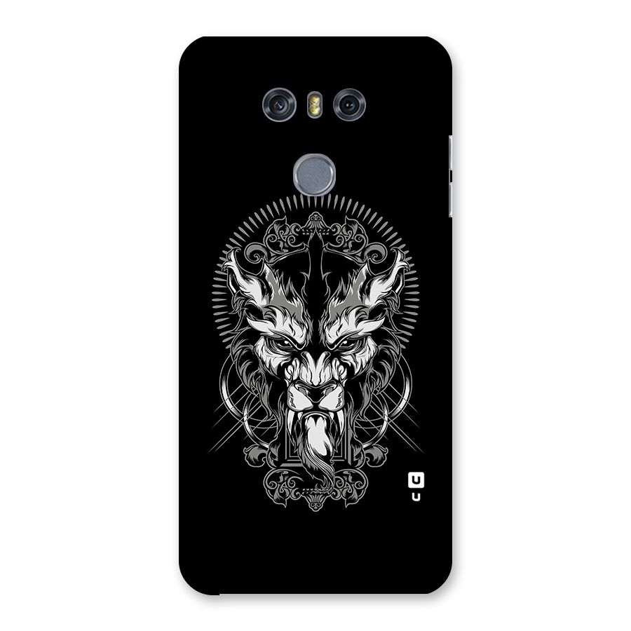 Pencil Art Lion Illustration Back Case for LG G6