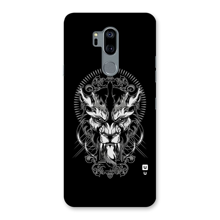 Pencil Art Lion Illustration Back Case for LG G7