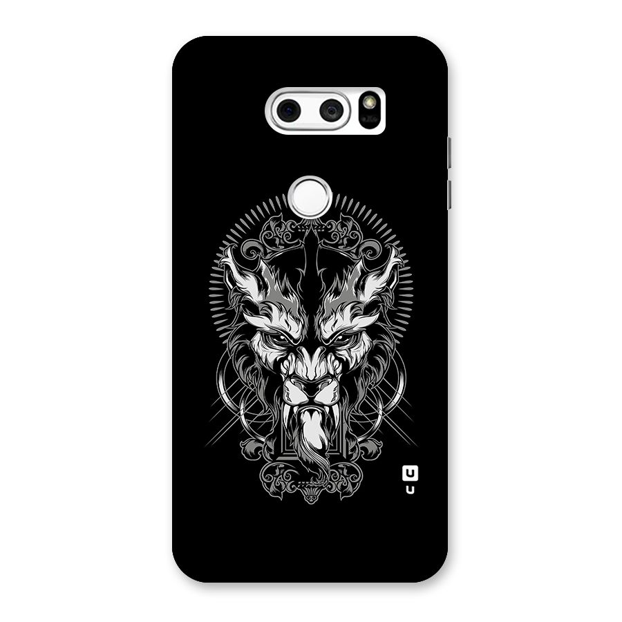 Pencil Art Lion Illustration Back Case for LG V30