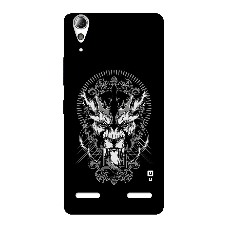 Pencil Art Lion Illustration Back Case for Lenovo A6000