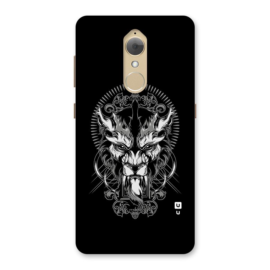 Pencil Art Lion Illustration Back Case for Lenovo K8