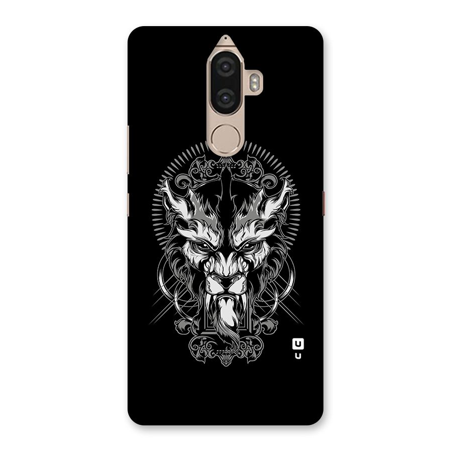 Pencil Art Lion Illustration Back Case for Lenovo K8 Note