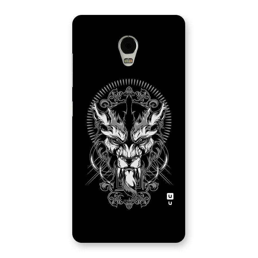 Pencil Art Lion Illustration Back Case for Lenovo Vibe P1