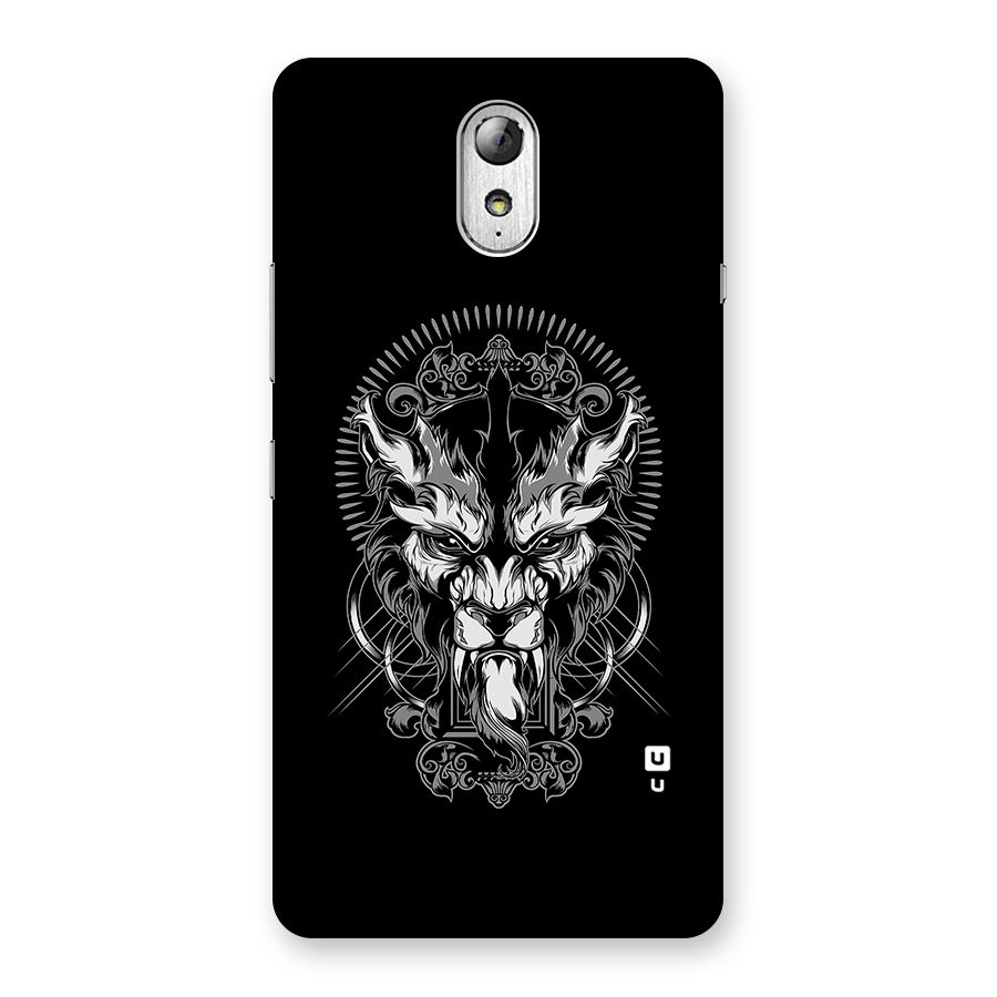 Pencil Art Lion Illustration Back Case for Lenovo Vibe P1M