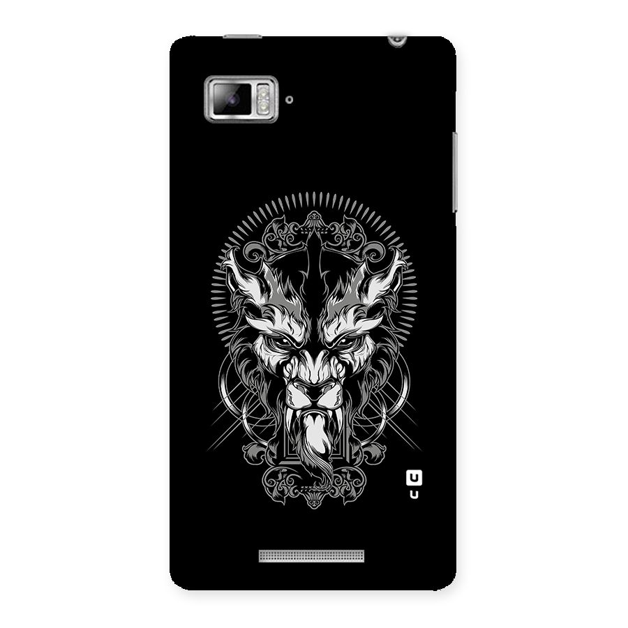 Pencil Art Lion Illustration Back Case for Lenovo Vibe Z K910