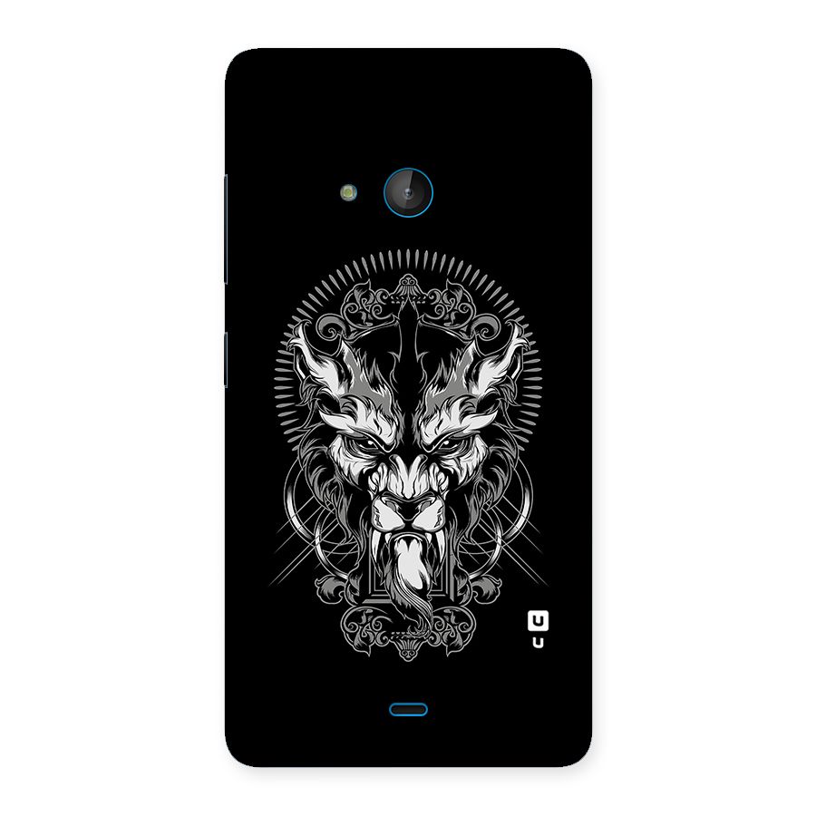Pencil Art Lion Illustration Back Case for Lumia 540