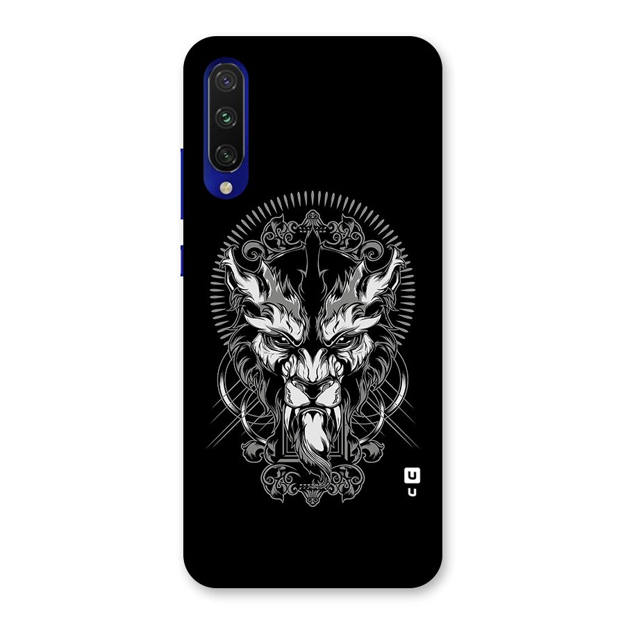 Pencil Art Lion Illustration Back Case for Mi A3
