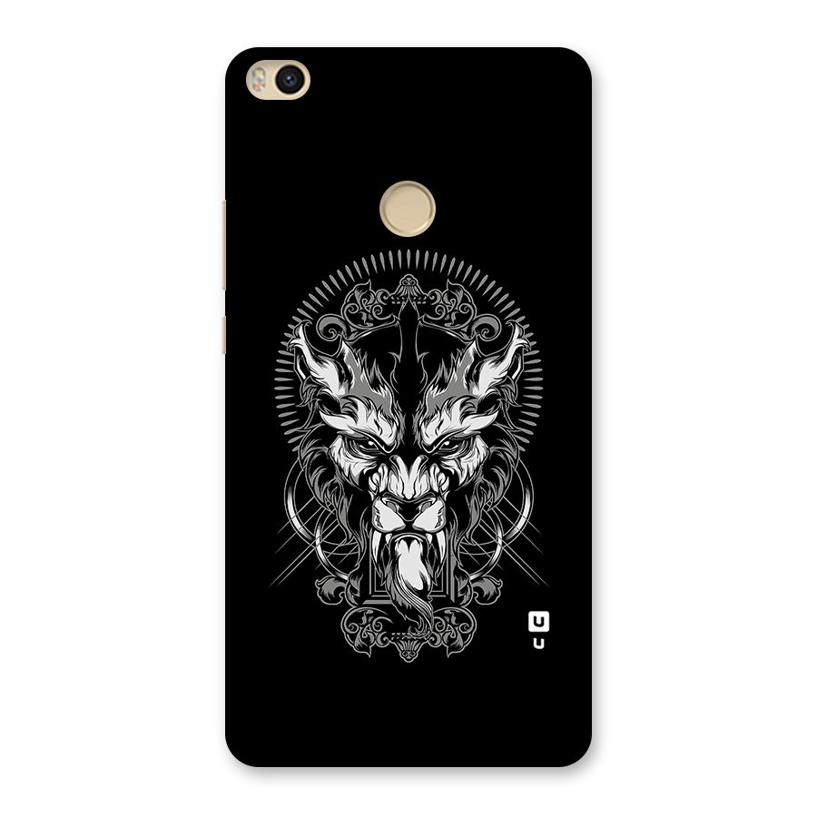 Pencil Art Lion Illustration Back Case for Mi Max 2