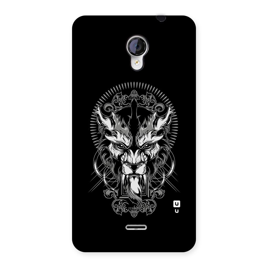 Pencil Art Lion Illustration Back Case for Micromax Unite 2 A106