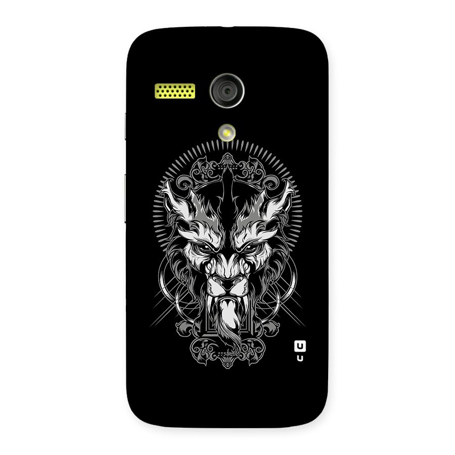 Pencil Art Lion Illustration Back Case for Moto G