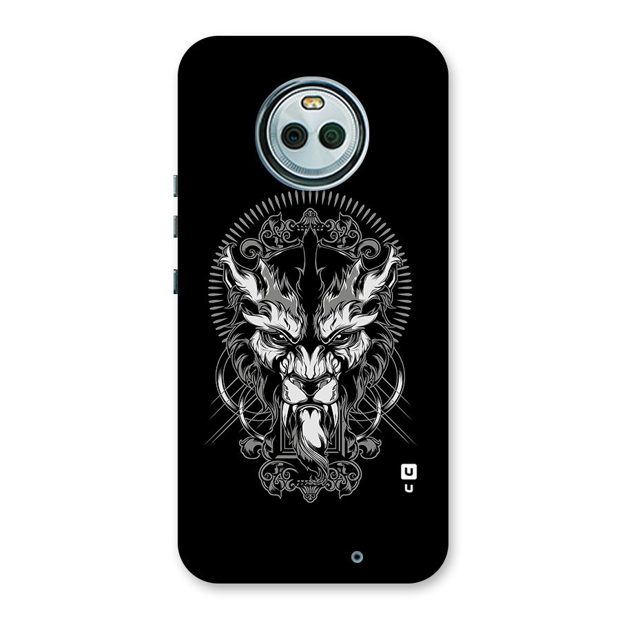 Pencil Art Lion Illustration Back Case for Moto X4