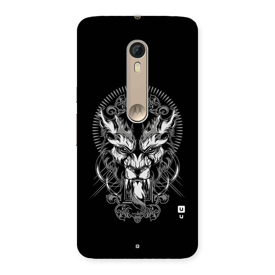 Pencil Art Lion Illustration Back Case for Motorola Moto X Style