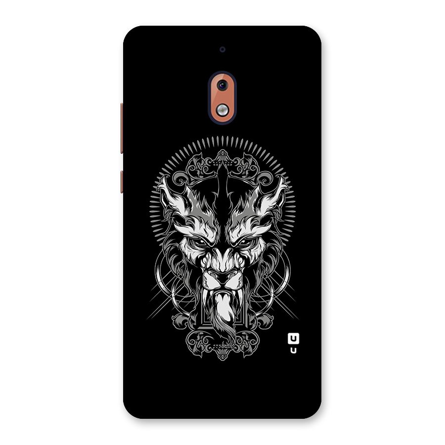 Pencil Art Lion Illustration Back Case for Nokia 2.1