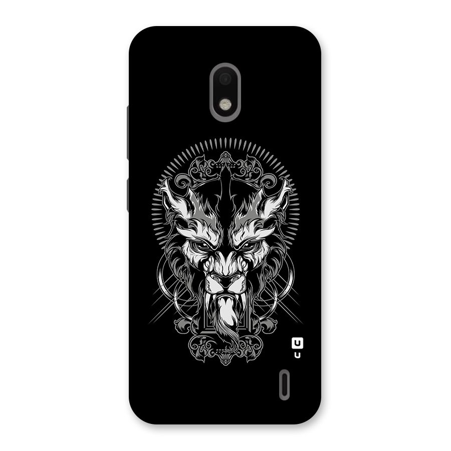Pencil Art Lion Illustration Back Case for Nokia 2.2