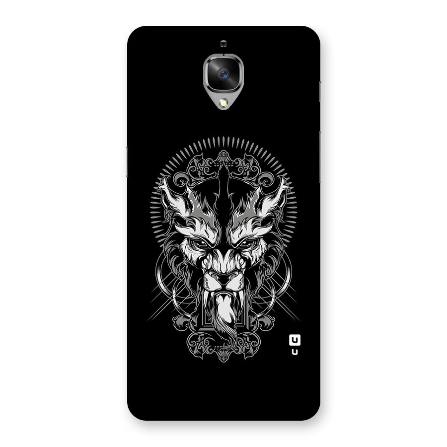 Pencil Art Lion Illustration Back Case for OnePlus 3T