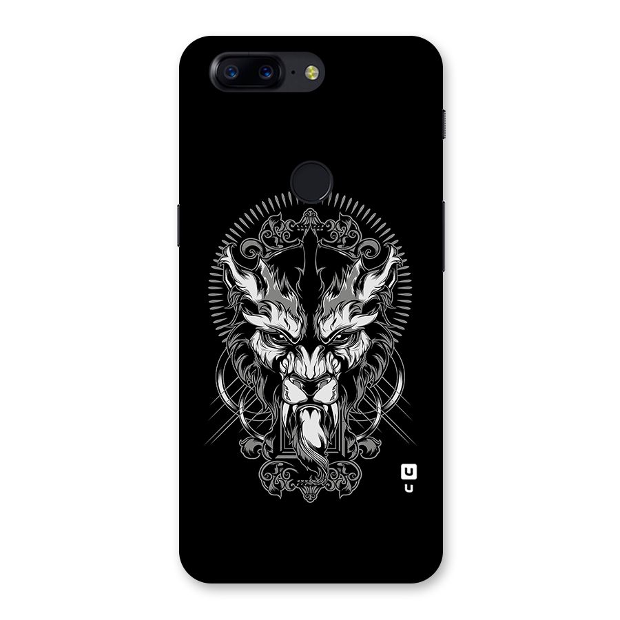 Pencil Art Lion Illustration Back Case for OnePlus 5T